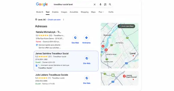 Gestion de fiche Google Business Profile - PolDigitale