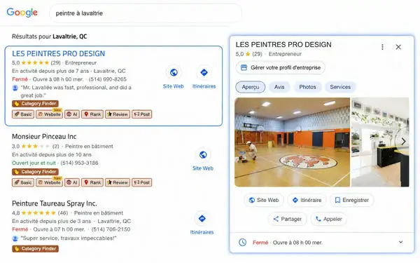 Profil professionnel Poldigitale sur Google et les réseaux sociaux